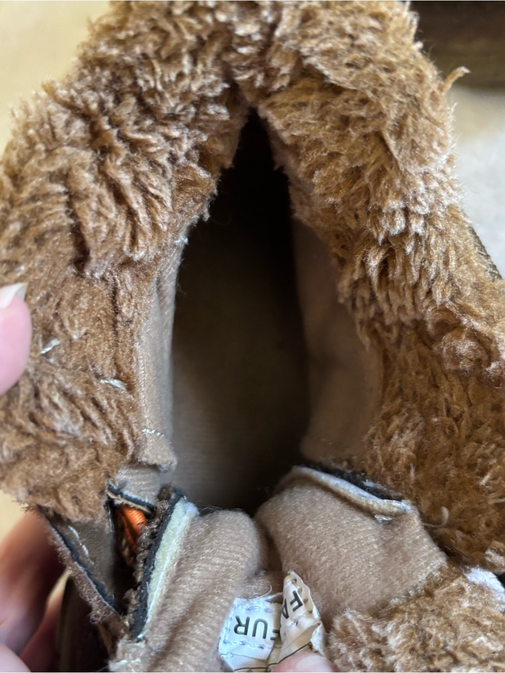 OshKosh B’gosh Marley 2 Brown Faux Fur Winter Boots Toddler Size 10 - Picture 8 of 8